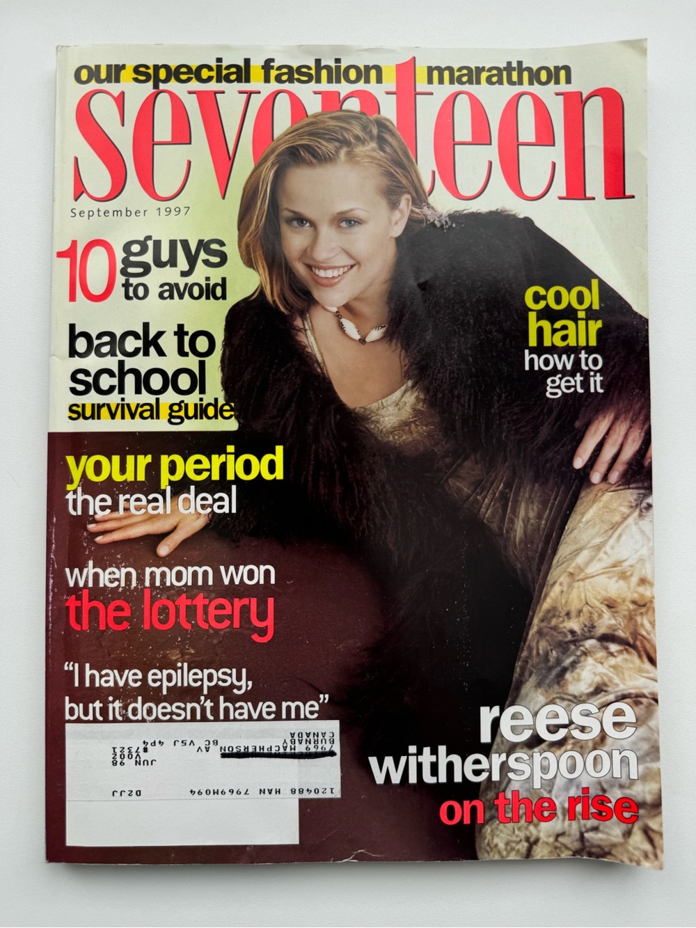 Seventeen 17 Teen Magazine September 1997 Reese Witherspoon